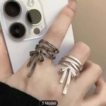 Fashion Elegant Ballet Bow Ribbon Ring For Women Light Luxury Sweet Ring Gray Photo 1