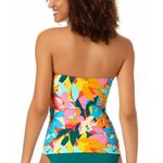 Anne cole  Floral Print Tankini Swim Top Removable Strap Pink Multicolor XS Photo 1
