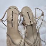 A'mmonde Atelier Anastassia 100 Ankle Tie in Ivory White Size 8.5 Photo 3