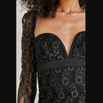 For Love & Lemons  x Free People Joanna Black & Gold Lace Mini Dress S NWT Photo 6