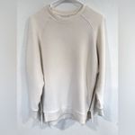 Varley  Manning Ivory Ribbed Side Zip Sweatshirt Women’s XS Photo 1