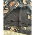 Estelle Capri Sunset Print Top Plus Size Black Floral Print Shark Bite Hem 14W Photo 4