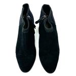 Toms  Size 6.5 Boots Black 2" Heel Side Zip‎ Pointed Toe Leather Suede Workwear Photo 1