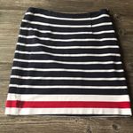 Banana Republic Striped Navy White Red Mini Skirt Size 2 Photo 4