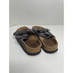 Birkenstock  Arizona Velvet Gray Suede Soft Footbed Size 39 Photo 7