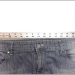 Chico's CHIC0'S PLATINUM STRETCH BLUE/WHITE PINSTRIPE ANKLE JEANS SIZE  2 Photo 6