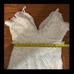 Angel Biba white lace dress. Size large Photo 14
