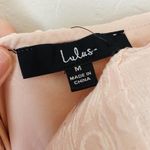 Lulus NWT Lulu’s True Romance Light Pink Floral Satin Jacquard Strapless Dress Photo 5