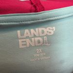 Lands' End  Swim Colorblock Zip-Up Hoodie Rash Guard Women’s Plus Size 2X Photo 5
