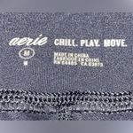 Aerie Chill Play Move Women’s Sz M Black Mesh Side Panels/Pockets 7/8 Leggings Photo 5