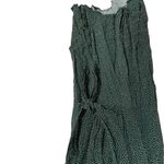 Loft  Micro Polka Dot Green Tie Side Dress 0 Photo 4