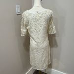 ECI Nordstrom  New York Silk Lace Sheath Dress‎ white cream NWT size 8 Photo 1