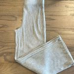 Loft Grey Ribbed Wide Leg Knit Pants - Size XS Photo 0