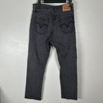 Levi's  Womens Size 28 Wedgie Straight Jeans Distressed Gray Black Wash Button Fly Photo 3