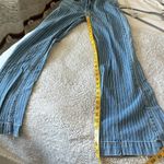 Revice Denim  Women's 26 Railroad Stripe Venus Flare Jeans Light Wash Star Back Photo 11
