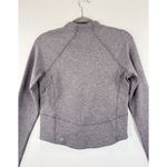 Lululemon Womens Top Gray Hill And Valley Mock Neck Cropped Long Sleeve Size 6 Photo 9