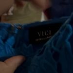 VICI NWOT Ocean Blue Lace Midi dress Photo 2