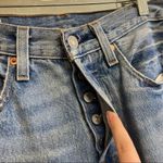 Levi's  501 High Rise Skinny Leg Button Fly Distressed Jeans Size 24 Photo 7