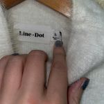 Line and Dot  Revolve Fuzzy Alder Sweater Ivory Small Photo 9