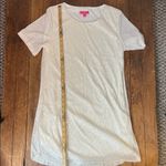 Betsey Johnson  off White Sequin Short Sleeve t shirt style mini dress NWOT large Photo 5