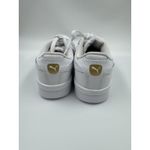 Puma Court Sneaker, White, Women's Casual Low Top Leather Shoes Size 6 Photo 4