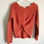 Poof! Tilly’s POOF Apparel V-Neck Twisted Hem Pullover Knitted Cinched Front S… Photo 1