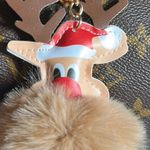 Bag / Purse Reindeer Pompom Charm #243 Red Photo 1