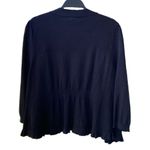 Inc international 🖤 I.N.C. Soft Knit Ruffle Trimmed Open Shrug Cardigan 3/4-Sleeve Deep Black, 2X Photo 7