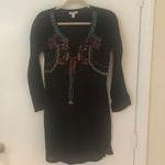 Old Navy Black and colorful long sleeve beach cover up Photo 2