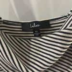 Lulu's Black and White Striped Top Size XL Photo 1
