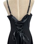 Dolls Kill  Widow Darkest Desires Lace Mini Dress‎ Corset Lace-Up Black Size XL Photo 10