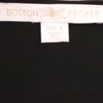 Boston Proper Black Ruched Midi Bodycon Dress LBD NYE Timeless Cowl Neck Size 4 Photo 2