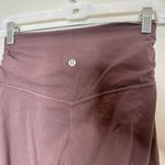 Lululemon Align High Rise Cross Waist Crop 21” Leggings Size 6 Taupe Purple Photo 3