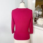 White House | Black Market  Pink Snap Front Sweater Cardigan Size XS Photo 5