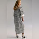 Free People NWT Jackson Rugby Midi Dress - Ivory Combo $98 MSRP Photo 1