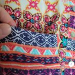 Anthropologie  FIG AND FLOWER HI LOW TUNIC BOLD FLORAL BOHO PRINTED BLOUSE M Photo 5