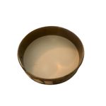 Vintage Brass Bangle Bracelet Mother of Pearl Inlay Elephant Trunk Up India 8.5" Black Photo 2