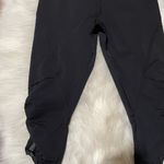 Lululemon Black Ruched Capri Athletic Leggings Photo 6