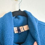 Woolrich | 90s Vintage Malden Mills Polar Fleece Full Zip Jacket Cropped Blue Photo 3