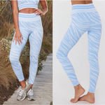 Spiritual Gangster Women's Size XS / S Blue Love Zebra Seamless Sculpt Leggings Photo 1
