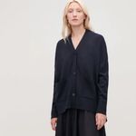 COS  Black Back Drape Cardigan Photo 2