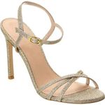 Stuart Weitzman Starla Metallic Sandals Women’s Gold Multi Color Glitter Size 9 Photo 0