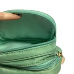 None Nylon Small Makeup Pouch Double Zipper Cosmetic Bag Travel Photo 3