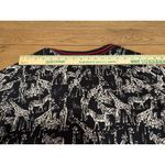 Christopher & Banks WOMEN'S BLACK STRETCH KNIT JACKET - ZEBRA GIRAFFE PRINT L Photo 9