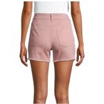 Cotton Button Fly High Waist Pink 5 Pocket Stretch Denim Jean Shorts Womens 10 Photo 4