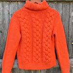 Vintage Morino Wool Knit Sweater Orange Photo 0