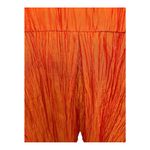 Kathleen Sommers Orange Crinkled Satin Blouse Resortwear Vacation Evening 1X Photo 3