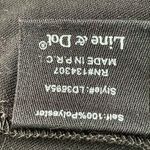 Line and Dot  Black Sheath Mini Dress with Slit Photo 7