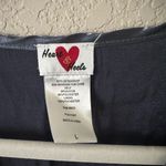 Heart & Heels Satin Blue Long Ruffle Sleeve Dress Size L Photo 2