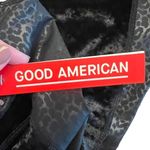 Good American - NWT Crushing It Black Crushed Suede Leopard Leggings Size 3/L Photo 9